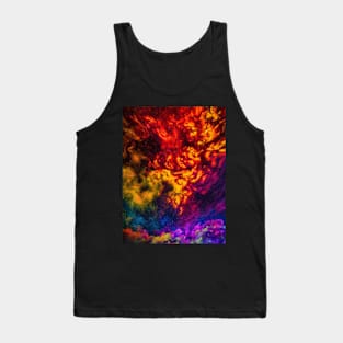 Psychedelic Rainbow Galaxy Tank Top